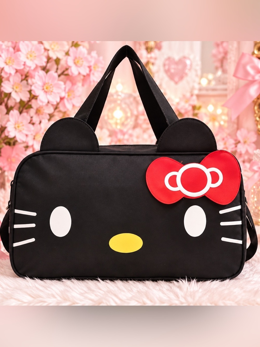 Hello Kitty Tote Bag – Black– NWOT